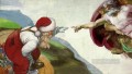 La creación de Dios y el hada de Papá Noel original.